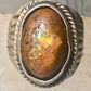 Vintage ring boulder opal Mexico Richard Guad band size 8 sterling silver women