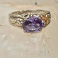 Black Hills Gold ring size 11 purple band sterling silver women