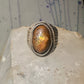 Vintage ring boulder opal Mexico Richard Guad band size 8 sterling silver women