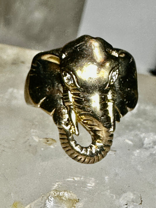 Elephant ring sterling silver size 5.75 women girls