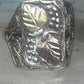 Vintage Sterling Silver Coleman Co Black Hills Gold Cigar Band Leaf Ring Size 9.25 925