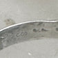 Vintage Sterling Silver Coleman Co Black Hills Gold Cigar Band Leaf Ring Size 9.25 925