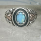 Vintage Sterling Silver Coleman Co Black Hills Gold Oval Lab Opal Ring Size 9.00 925