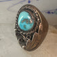 Heavy Navajo ring turquoise size 7.75 sterling silver men women