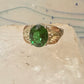 Black Hills Gold ring size 10.75 Green band sterling silver women