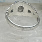 Vintage Sterling Silver Coleman Co Black Hills Gold Oval Lab Opal Ring Size 9.00 925