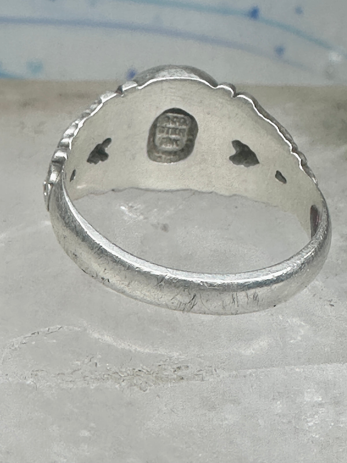 Vintage Sterling Silver Coleman Co Black Hills Gold Oval Lab Opal Ring Size 9.00 925