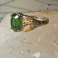 Black Hills Gold ring size 10.75 Green band sterling silver women