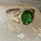 Black Hills Gold ring size 10.75 Green band sterling silver women