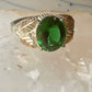 Black Hills Gold ring size 10.75 Green band sterling silver women