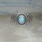 Vintage Sterling Silver Coleman Co Black Hills Gold Oval Lab Opal Ring Size 9.00 925