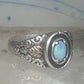 Vintage Sterling Silver Coleman Co Black Hills Gold Oval Lab Opal Ring Size 9.00 925