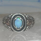 Vintage Sterling Silver Coleman Co Black Hills Gold Oval Lab Opal Ring Size 9.00 925