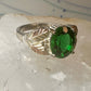 Black Hills Gold ring size 10.75 Green band sterling silver women