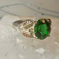 Black Hills Gold ring size 10.75 Green band sterling silver women