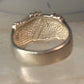 Black Hills Gold ring leaves band size 6.75 sterling silver men women