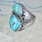 Navajo ring Turquoise size 10 sterling silver band women men