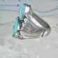 Navajo ring Turquoise size 10 sterling silver band women men