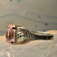 Black Hills Gold ring size 10.75 pink band sterling silver women