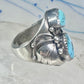 Navajo ring Turquoise size 10 sterling silver band women men