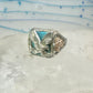 Eagle ring turquoise Black Hills Gold leaves band size 7 sterling silver women girls men