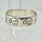 Bear ring bears band southwest size 9.25 sterling silver women men