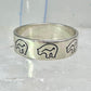 Bear ring bears band southwest size 9.25 sterling silver women men