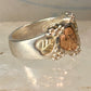 Black Hills Gold ring leaves band size 6.75 sterling silver men women