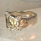 Black Hills Gold ring leaves band size 6.75 sterling silver men women