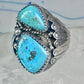 Navajo ring Turquoise size 10 sterling silver band women men