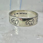 Bear ring bears band southwest size 9.25 sterling silver women men