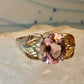 Black Hills Gold ring size 10.75 pink band sterling silver women