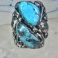 Navajo ring Turquoise size 8.75 sterling silver band women men