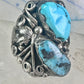 Navajo ring Turquoise size 8.75 sterling silver band women men