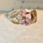 Black Hills Gold ring size 10.75 pink band sterling silver women