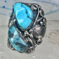 Navajo ring Turquoise size 8.75 sterling silver band women men
