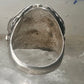 Navajo ring Turquoise Coral band size 10.25 sterling silver women men