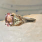 Black Hills Gold ring size 10.75 pink band sterling silver women