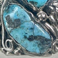 Navajo ring Turquoise size 8.75 sterling silver band women men