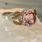 Black Hills Gold ring size 10.75 pink band sterling silver women