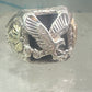 Eagle ring onyx Black Hills Gold band size 12 sterling silver women men