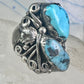 Navajo ring Turquoise size 8.75 sterling silver band women men