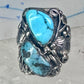 Navajo ring Turquoise size 8.75 sterling silver band women men