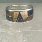 Tiger eye ring onyx jasper southwest pinky band size 5.25 sterling silver women girls