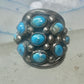 Navajo ring Dome Turquoise band size 6 sterling silver women girls