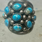 Navajo ring Dome Turquoise band size 6 sterling silver women girls