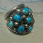 Navajo ring Dome Turquoise band size 6 sterling silver women girls