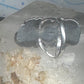 Vintage Sterling Silver Navajo Turquoise Squash Blossom Flower Ring Size 7.50 925