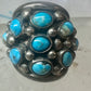 Navajo ring Dome Turquoise band size 6 sterling silver women girls