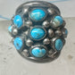 Navajo ring Dome Turquoise band size 6 sterling silver women girls